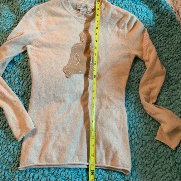 NVLA 100% CASHMERE BUDDHA SWEATER Y2K YOGA - Picture 6 of 8